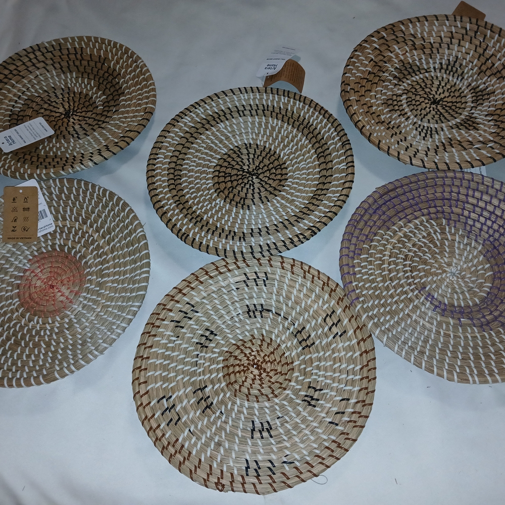 Brown and Black Woven Accents Baskets